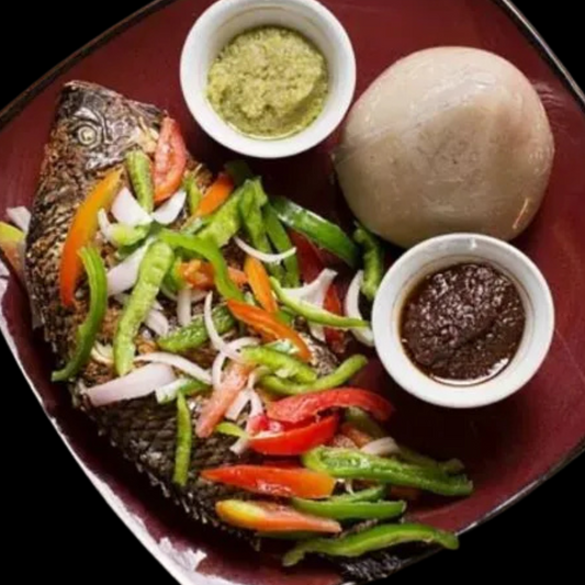 Local Ghanaian Meals to Order Online| Hot Served Grilled Tilapia with Banku| Chow Connect| Food Delivery