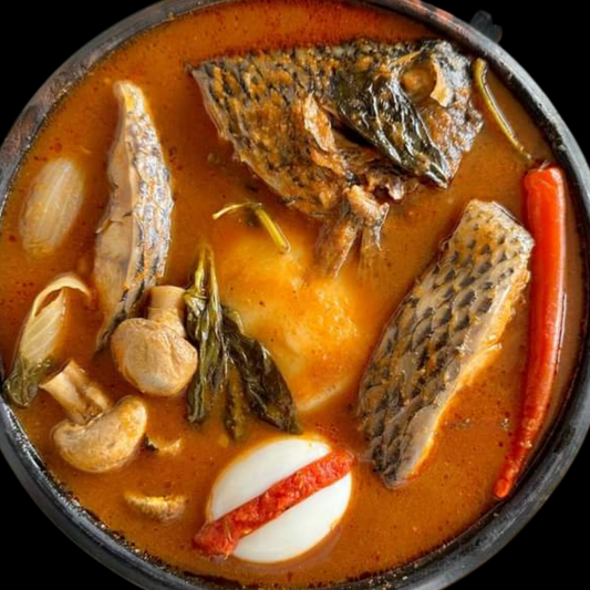 Local Ghanaian Fufu and Fresh Tilapia to Order Online| Hot Served light soup| Chow Connect| Food Delivery